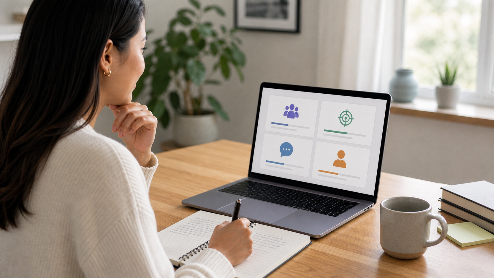 Candidate preparing an interview answer about work style
